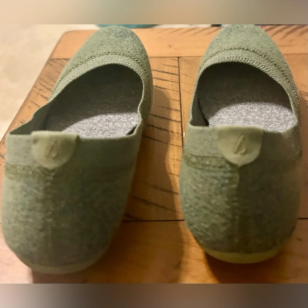 allbirds Wool Tree Breezers Women's Olive Green Ballet Flats 6.5 - Picture 6 of 7